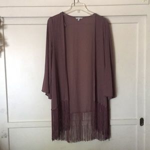 NWOT Naked Zebra Sheer Kimono